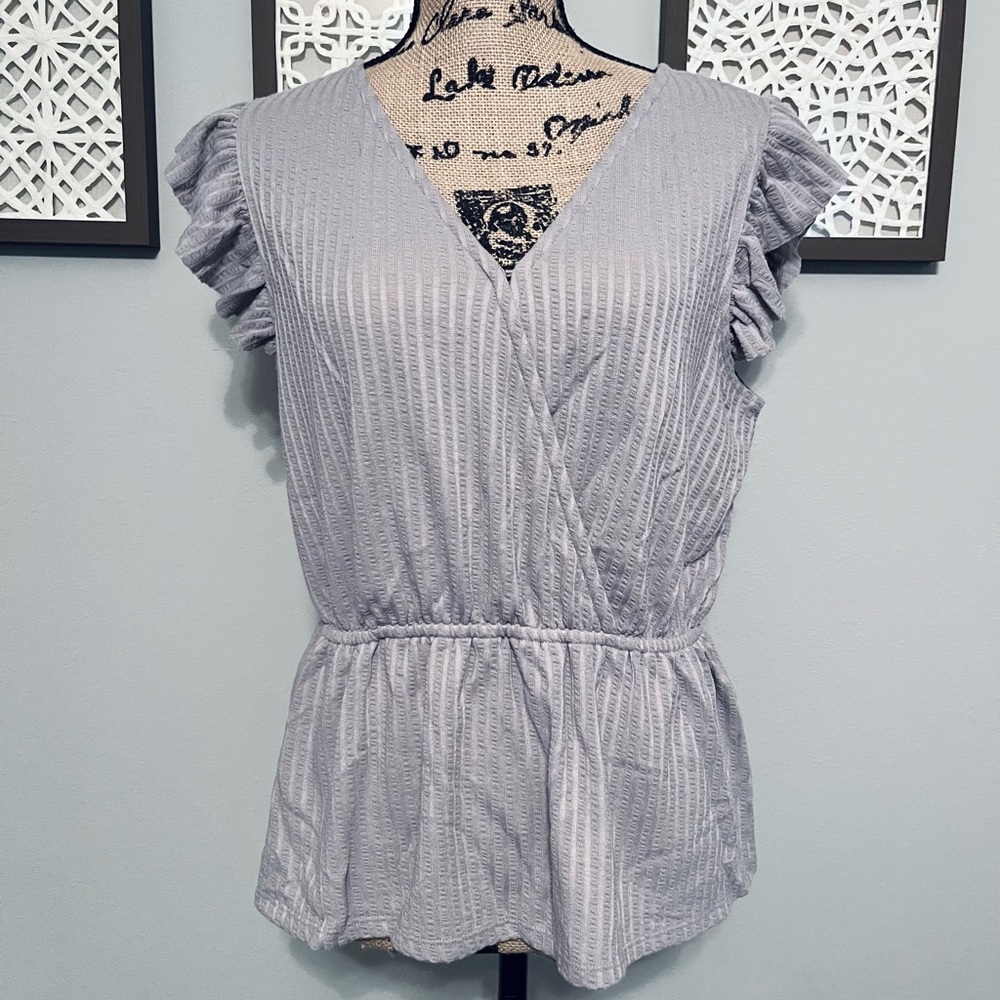 Maurices Textured Wrap Blouse